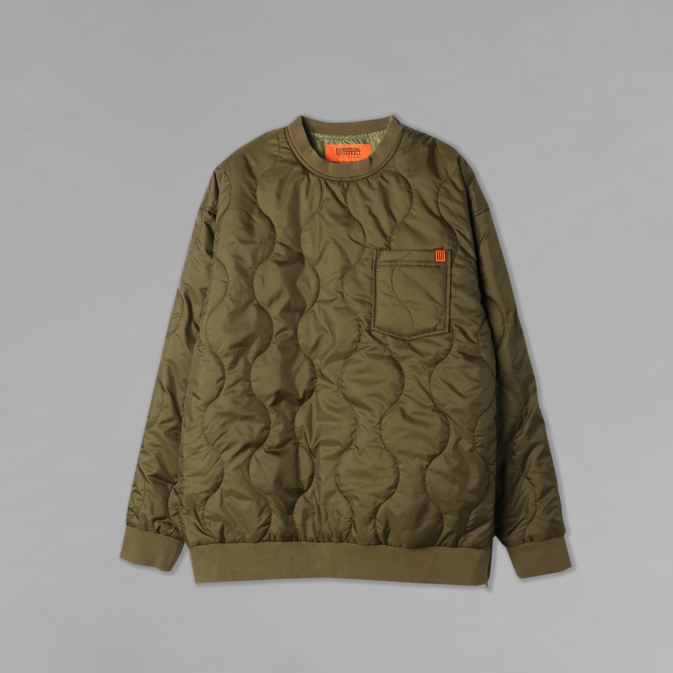 UNIVERSAL OVERALL Quilt Crew Sweatshirt ╭ 2色 ╮