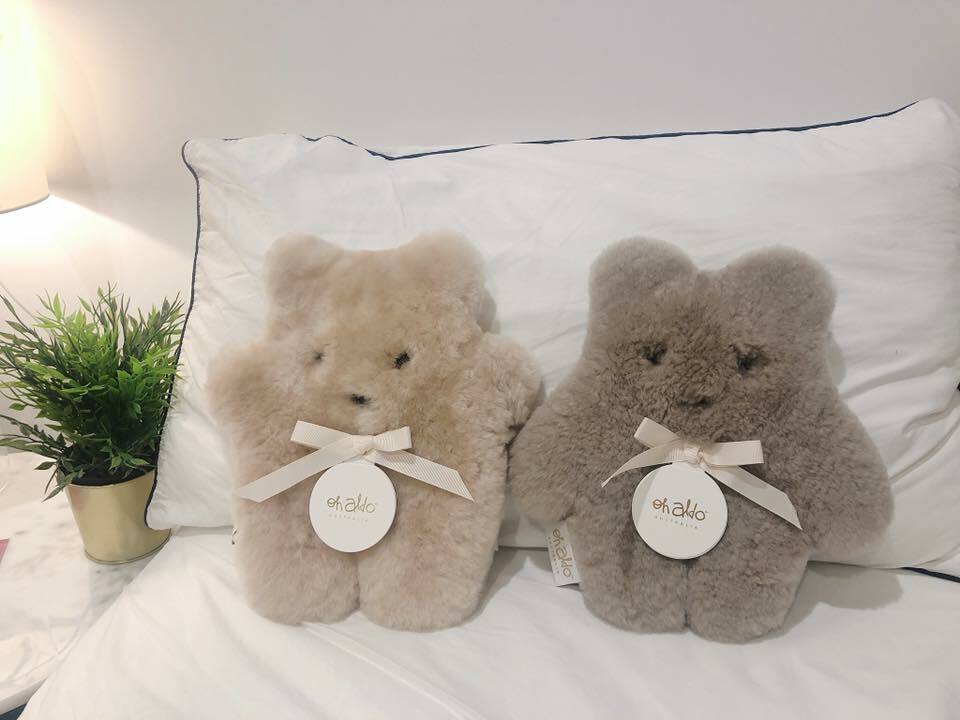 澳洲EH Eldo 美麗諾羊毛手工扁扁安撫娃娃