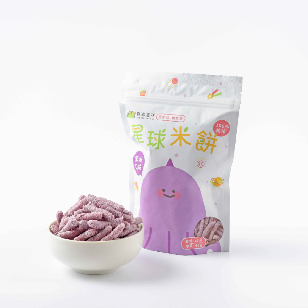 星球寶寶米餅｜紫米口味｜單包｜適合6個月以上