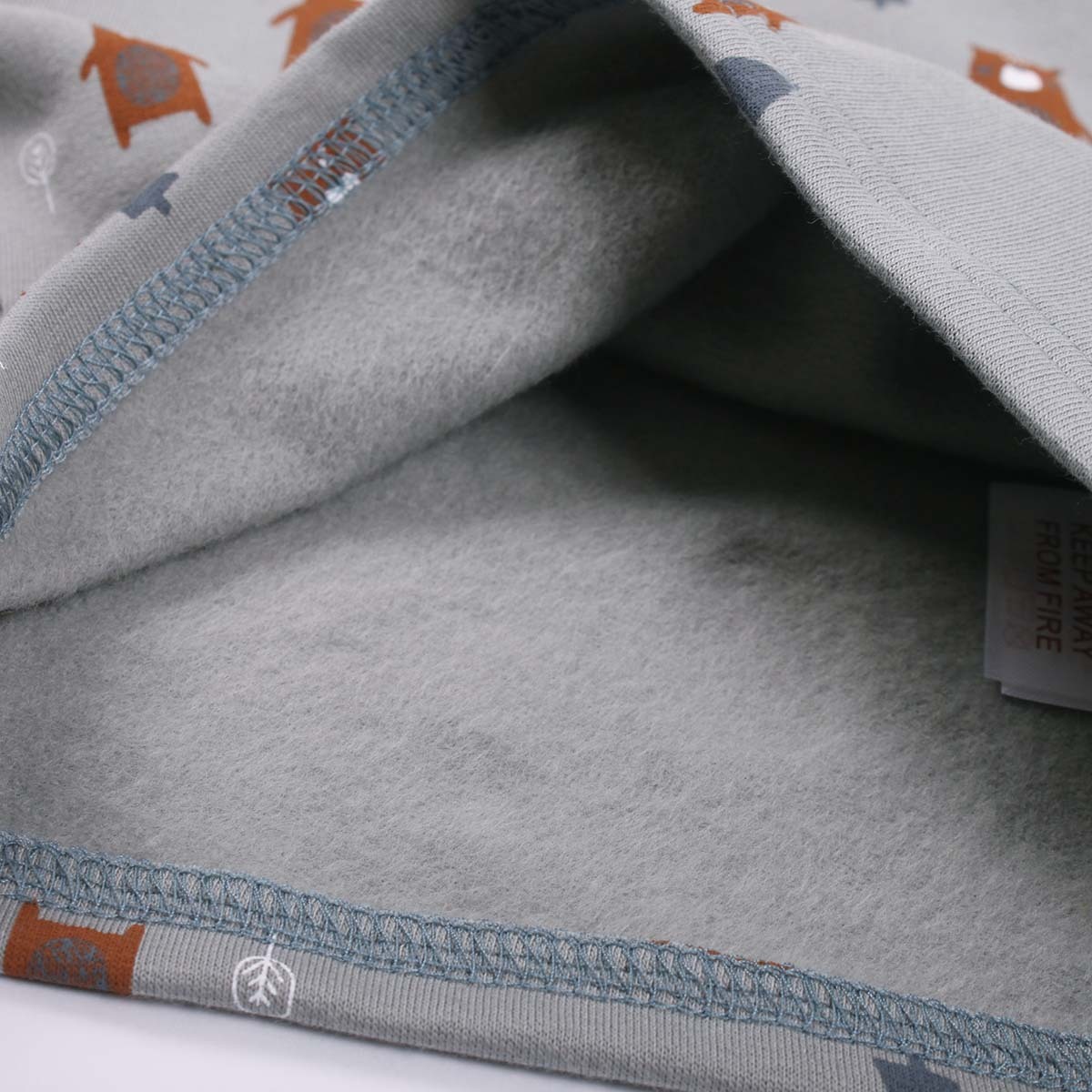 〖 Fred's World 〗灰藍冬日小熊刷毛上衣