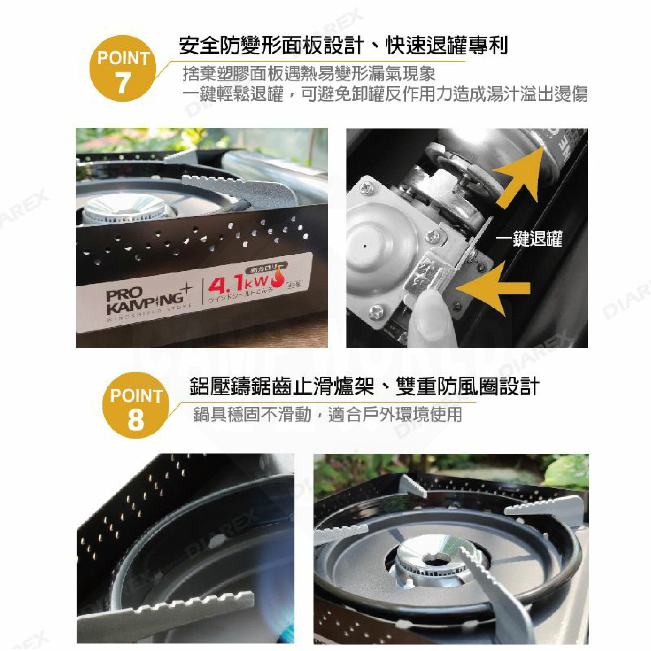 【Prokamping】領航家 4.2kw 黑森爐