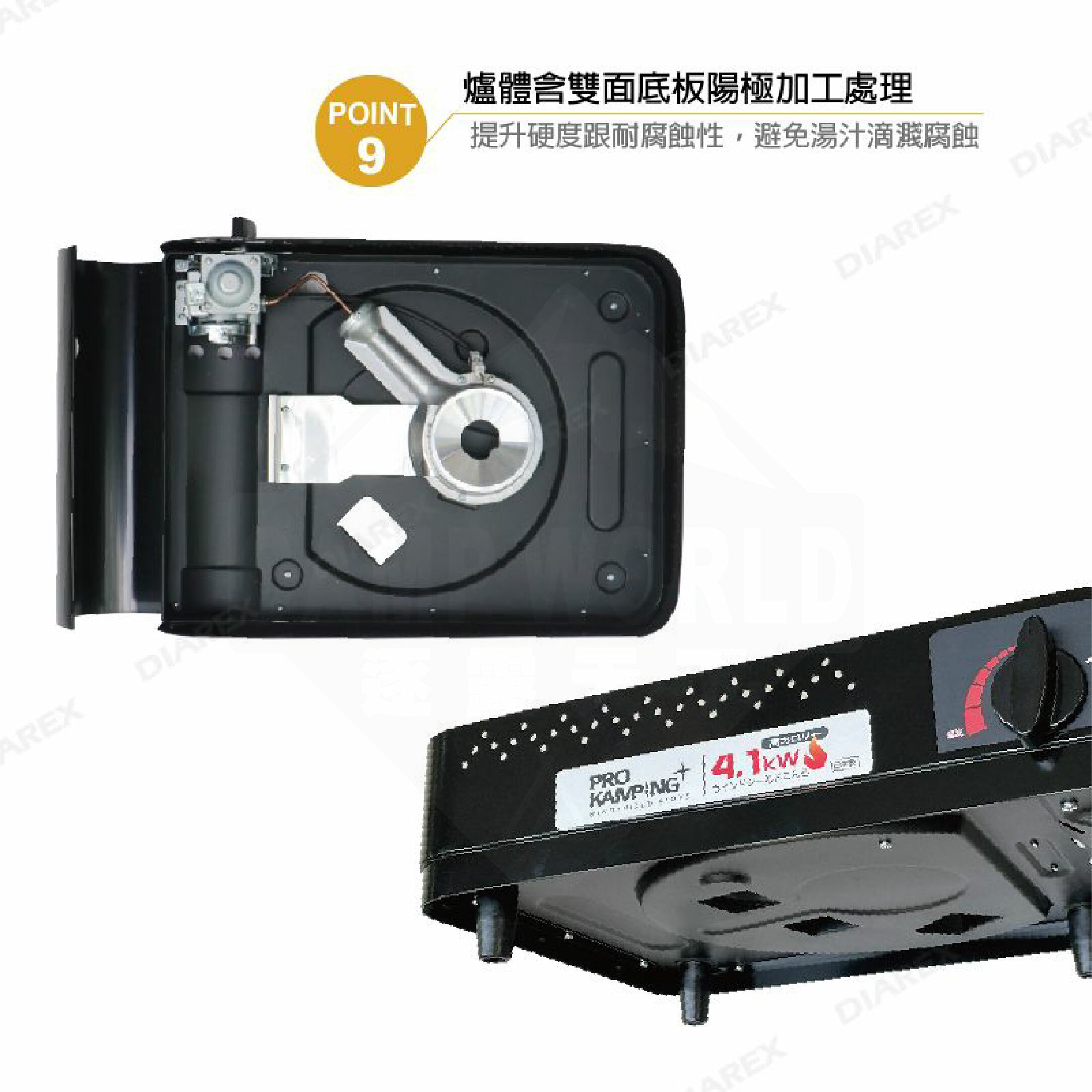 【Prokamping】領航家 4.2kw 黑森爐