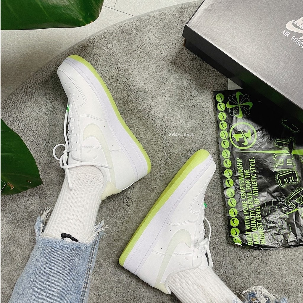 Nike Air Force 1 夜光 微笑 螢光 CT3228-100