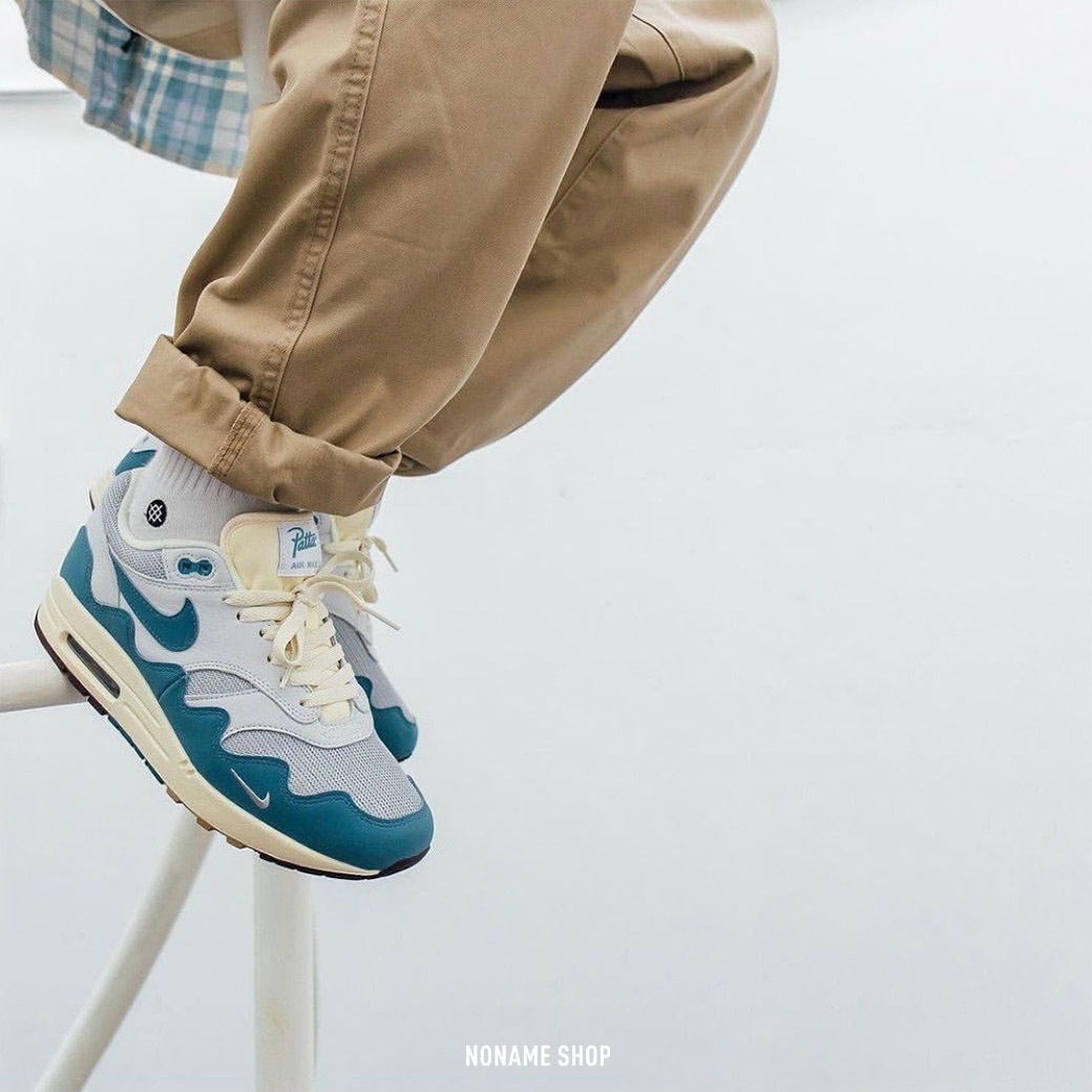 PATTA X NIKE Air Max 1 Monarch 聯名 波浪 海洋藍
