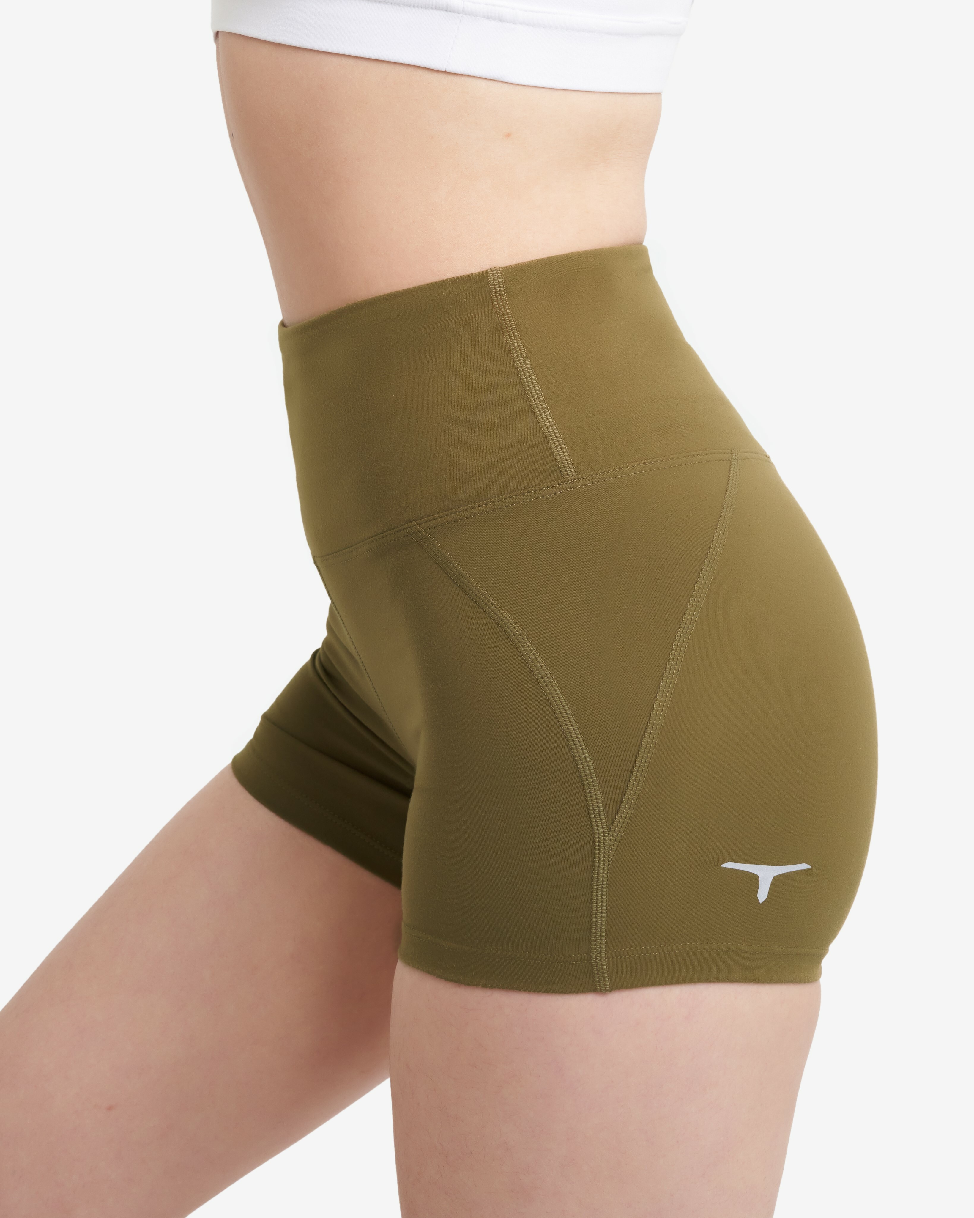 托瑪斯經典高腰短褲（橄欖綠）