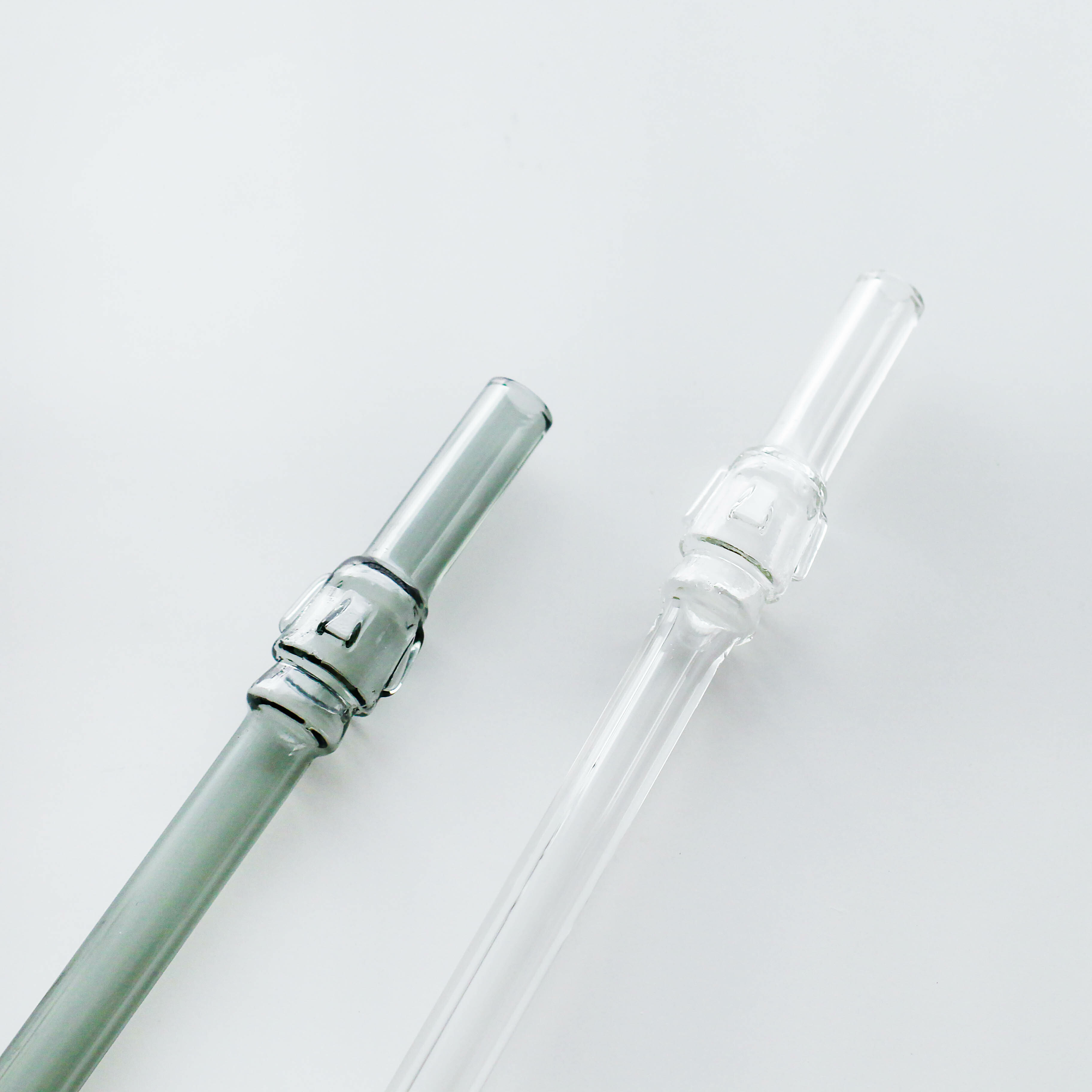 【好玻goodglas摩艾造型玻璃細吸管】（含1細玻璃吸管＋防摔矽膠套＋清潔刷）共2色