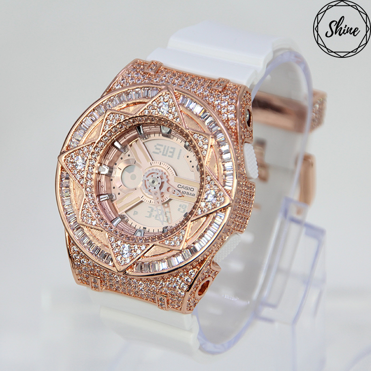 玫瑰金色 改裝手錶 BA-110-7A1 - 魔法星