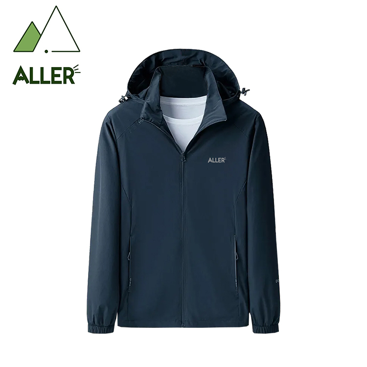 ALLER 防潑水保暖連帽外套 男款 (鐵灰) 防水透氣/防風保暖/登山健行/休閒旅遊 04CKN8868A