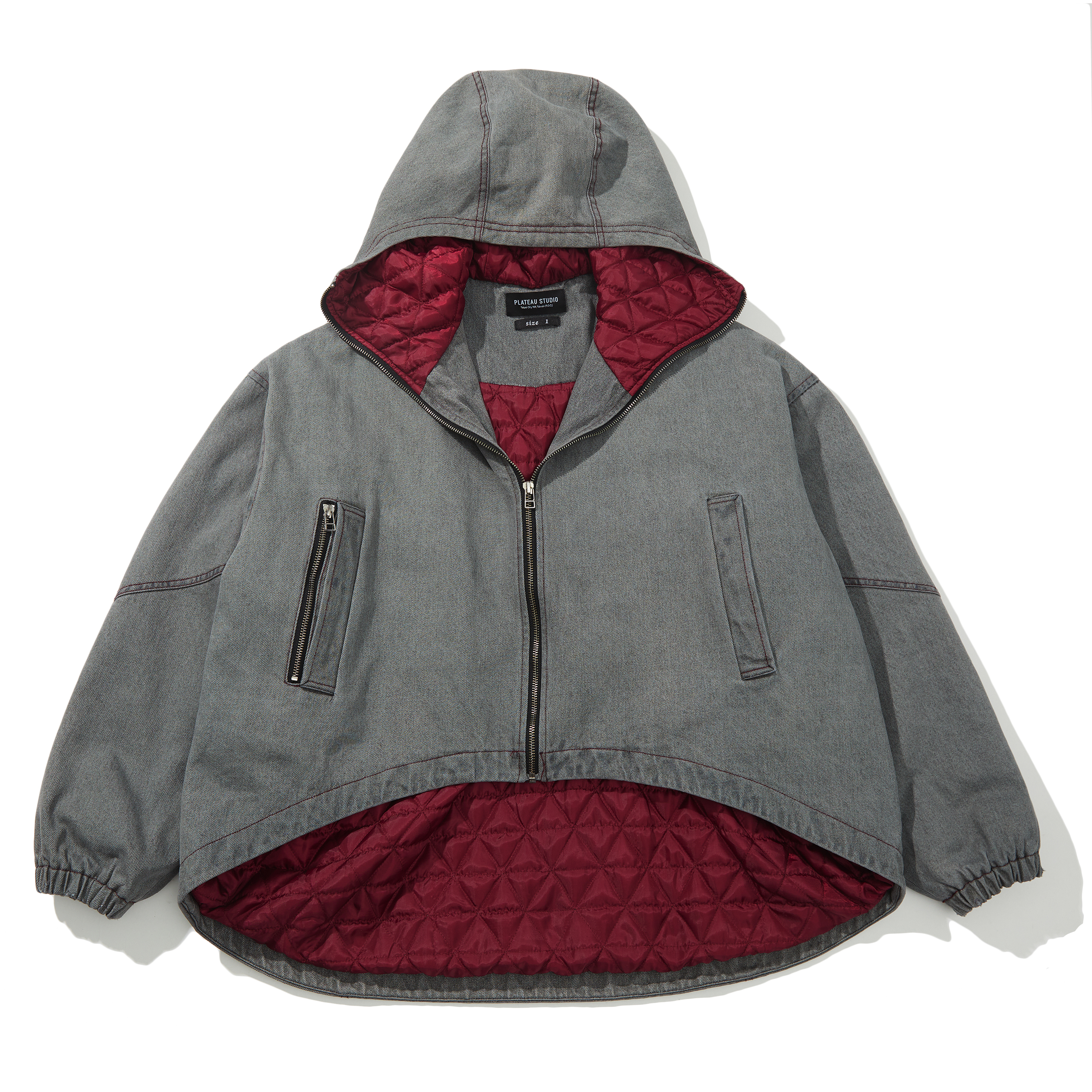Hooded Padded Denim Jacket - Ready-to-Wear 1AATDZ
