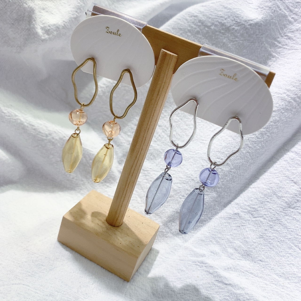 【Zoule】日本燒玻璃耳環