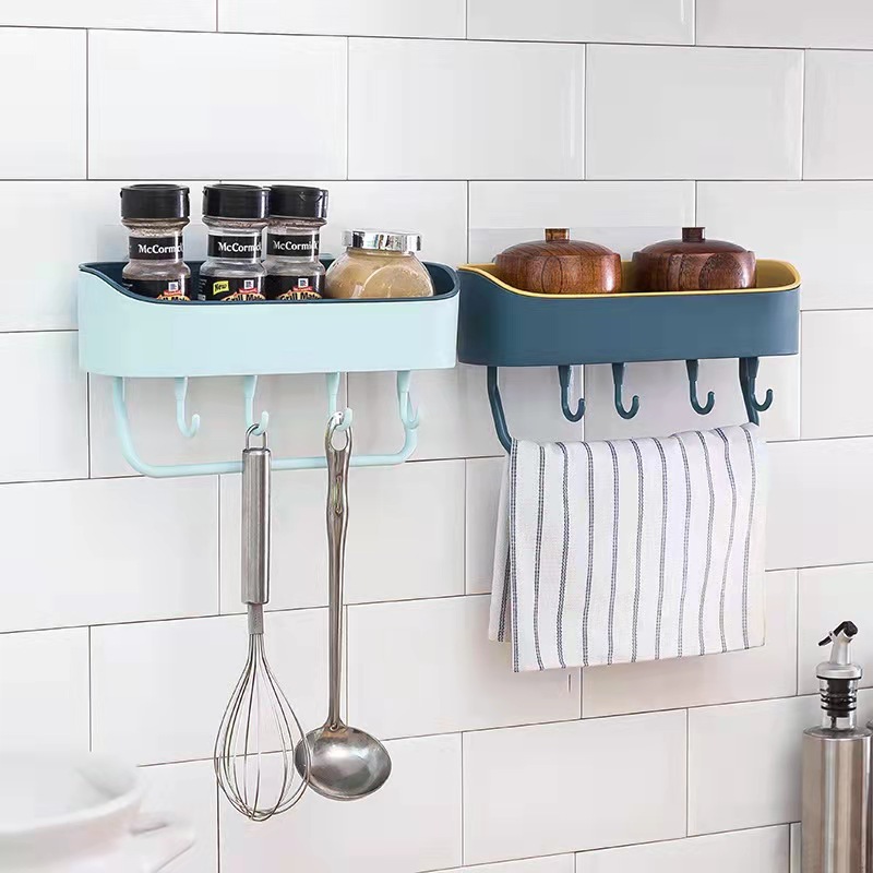 Toilet Shampoo Holder Smooth Wall Storage Simple Rack K