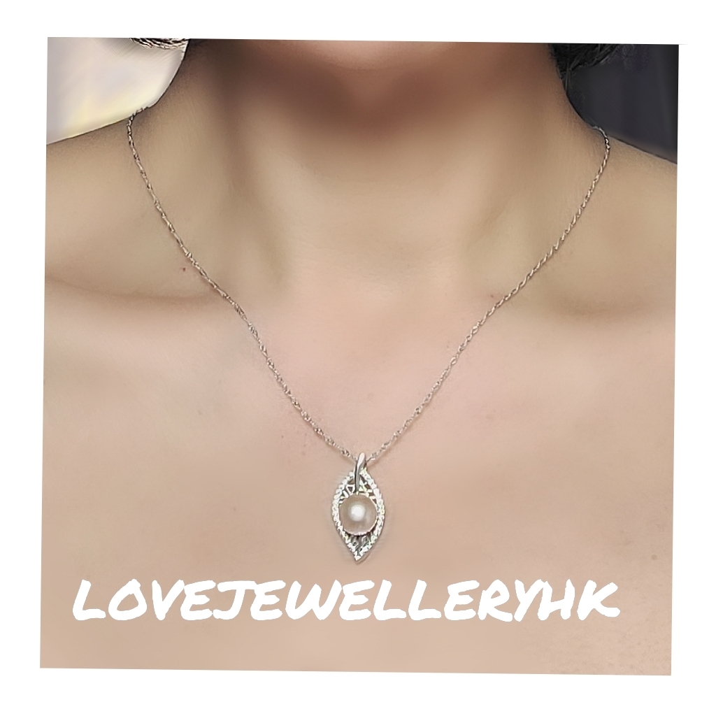 淡紫珍珠吊墜PP001