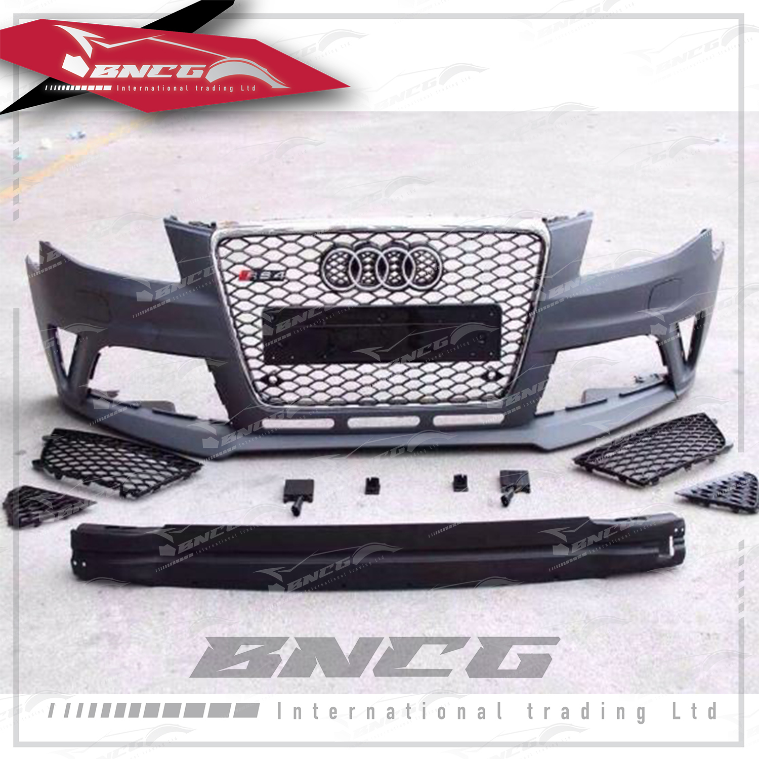 奧迪 Audi A4 B8 08-11年式 改裝 空力套件 RS4款包圍 前保險桿 後保險桿 大包圍 素材 水箱罩任選