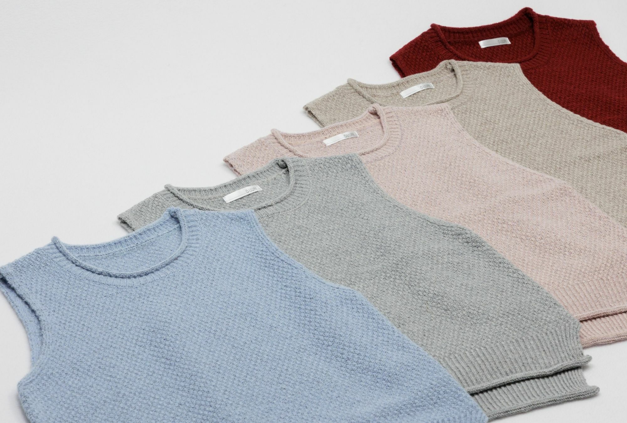 水藍色針織背心