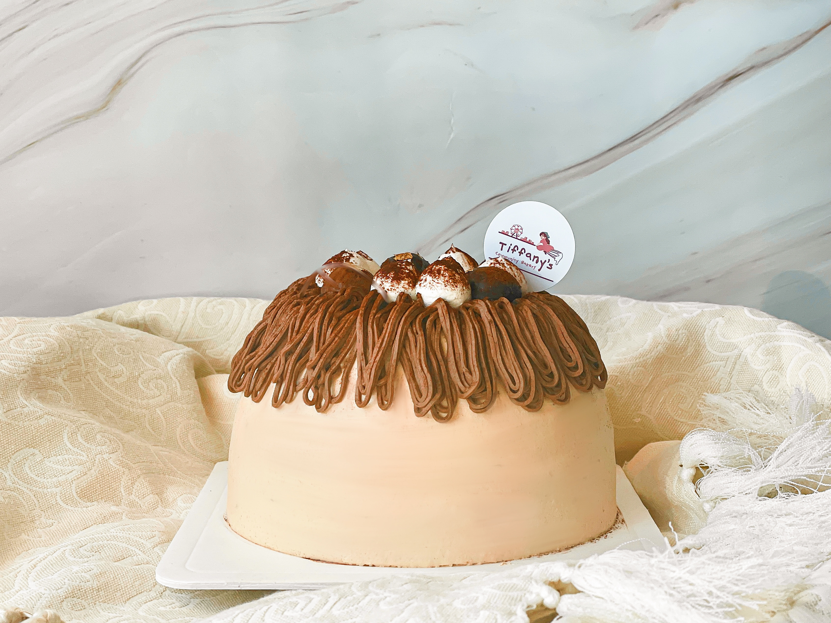 紅茶栗子奶油蛋糕