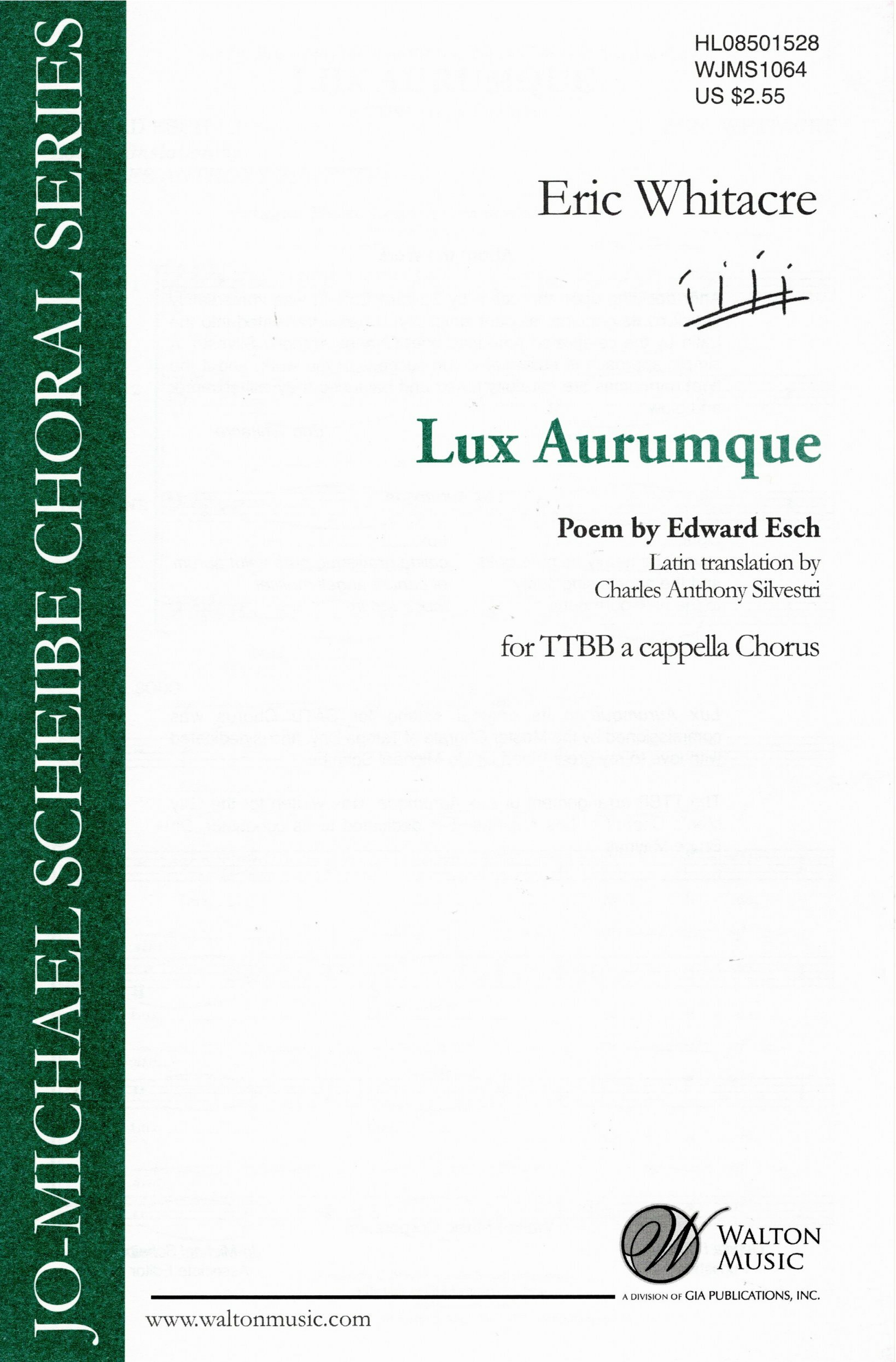 【男聲四部】《Lux Aurumque》