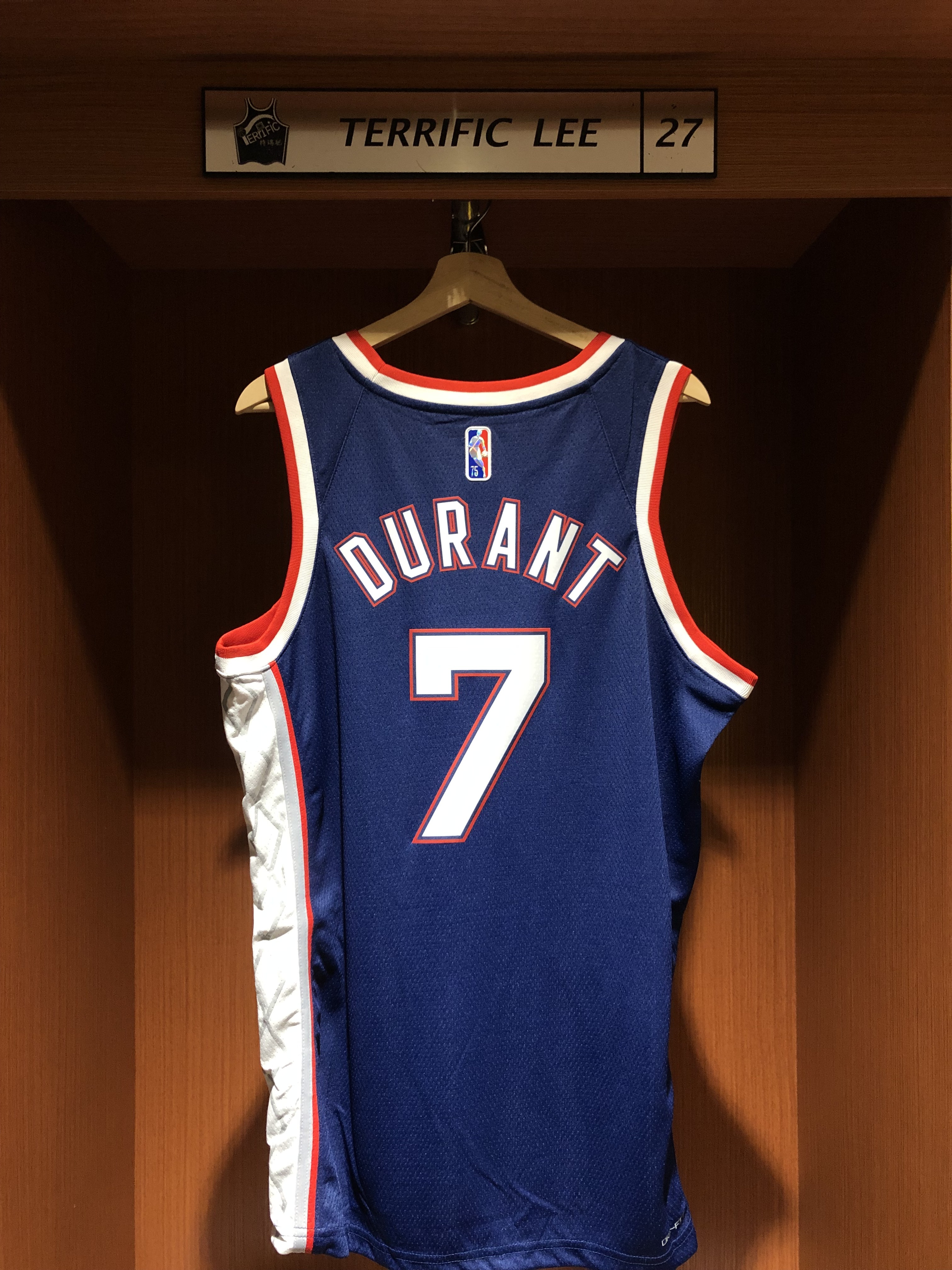 NBA球衣 Kevin Durant 布魯克林籃網城市 75周年 鑽石標 City Nike Swingman 球迷版 熱轉印 全新