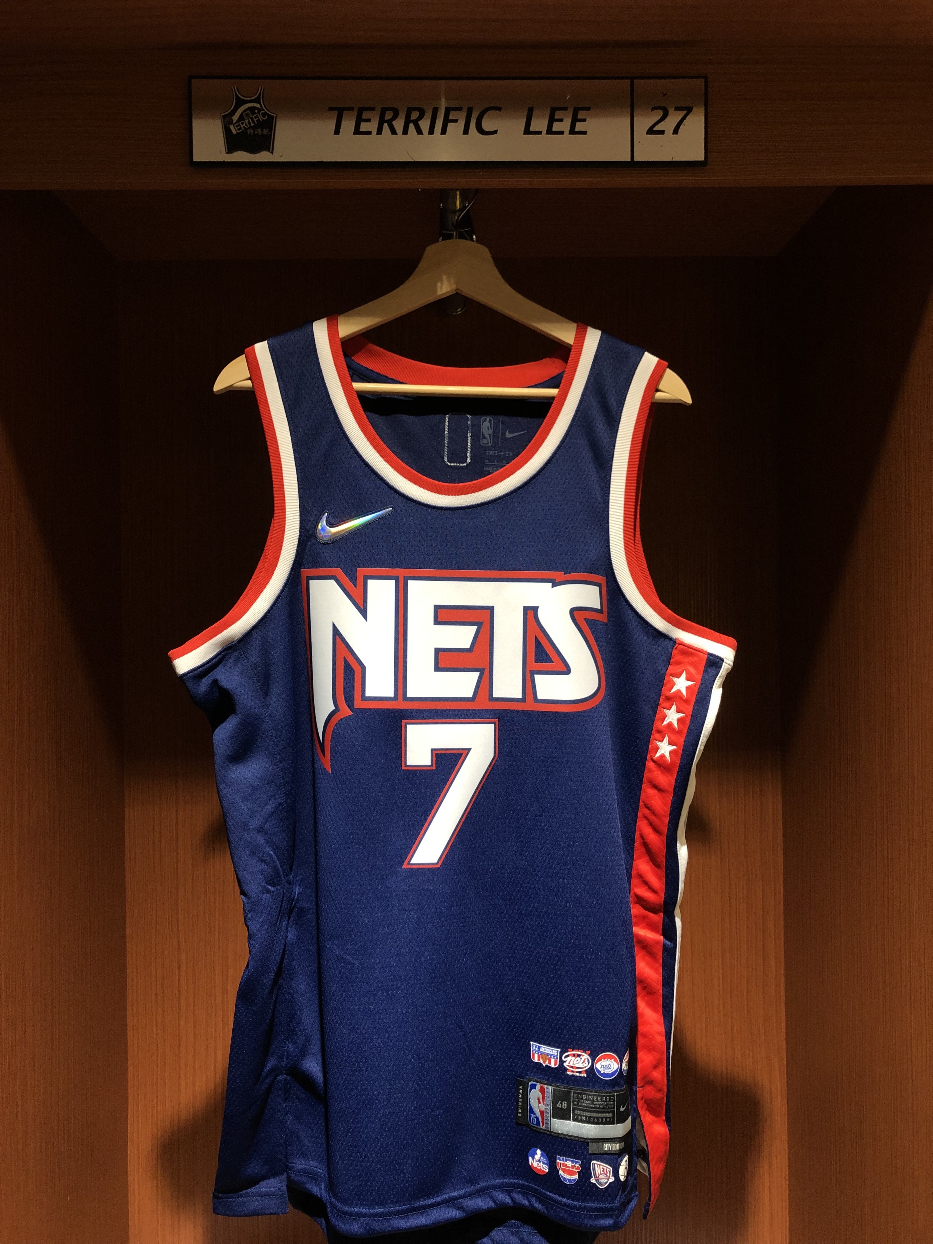 NBA球衣 Kevin Durant 布魯克林籃網城市 75周年 鑽石標 City Nike Swingman 球迷版 熱轉印 全新