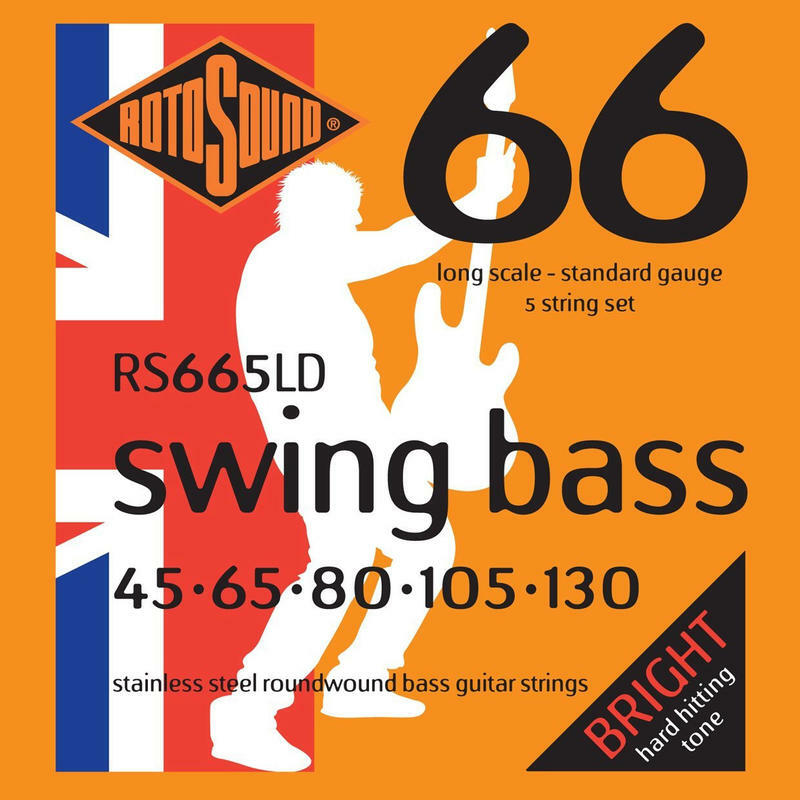 英國ROTOSOUND RS665LD (45-130) 五弦電貝斯弦 不銹鋼 旋弦公司貨