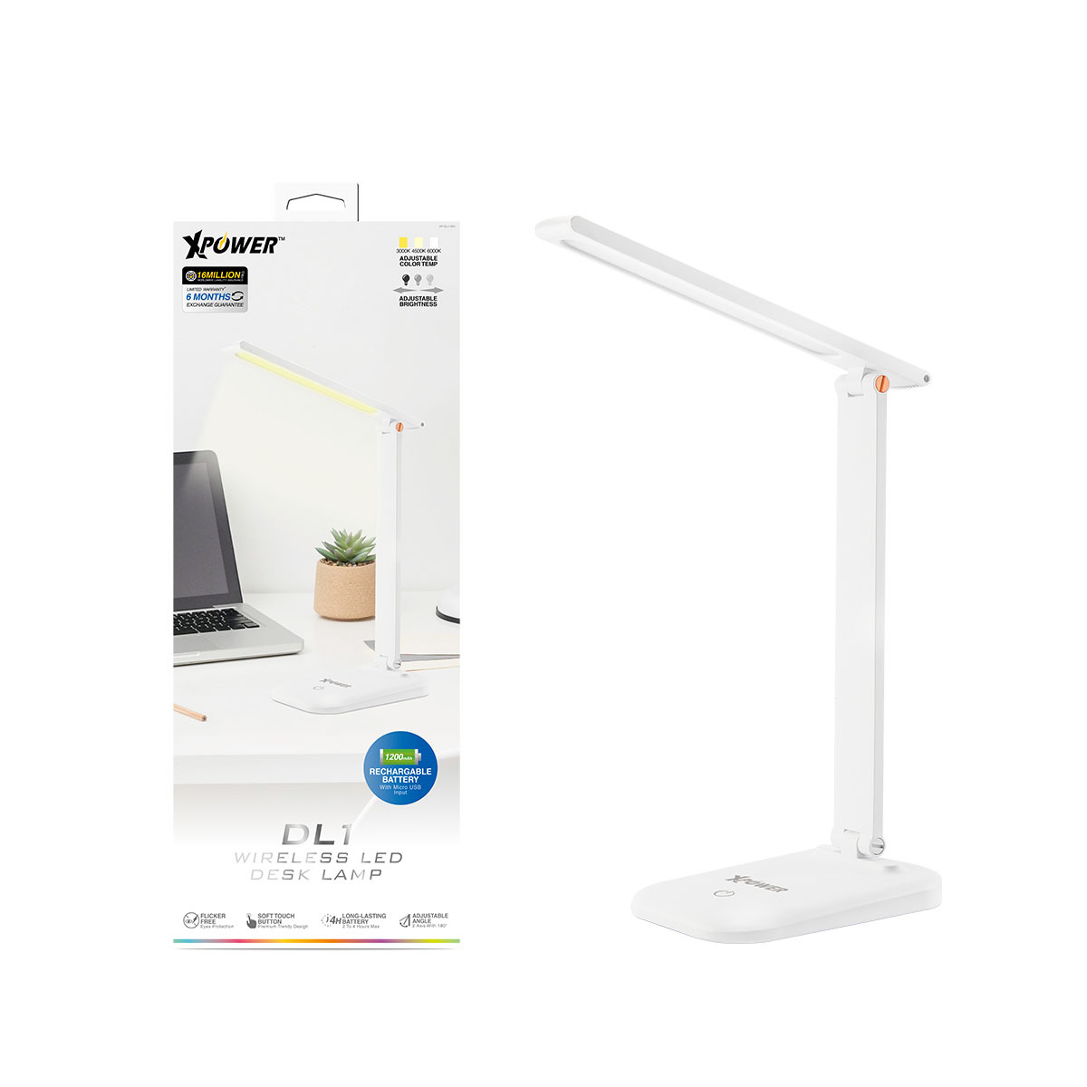XPower DL1 無線充LED檯燈