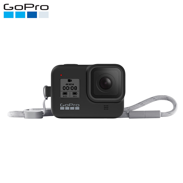 GOPRO AJSST-001 HERO8 矽膠護套+繫繩 HERO配件