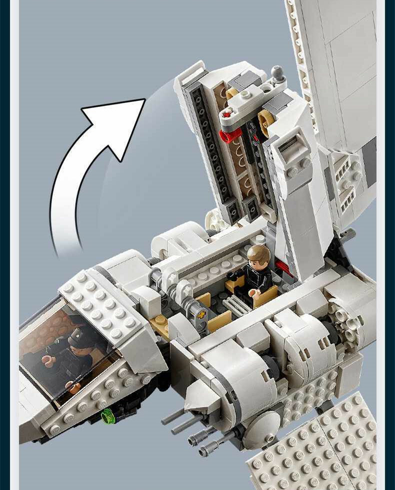 Imperial Shuttle Star Wars Buildings Set Fit Lego NO BOX NA60072