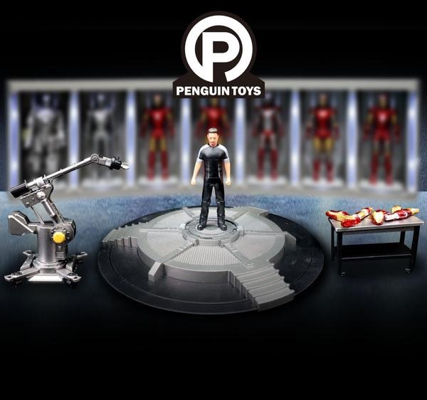 罕有品! 現貨 Penguin Toys Iron Man  Ironman Tony Stark 實驗室 場景