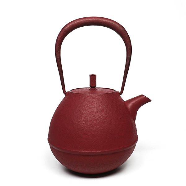 【空間鑄造】Egg 鐵壺0.9L-朱