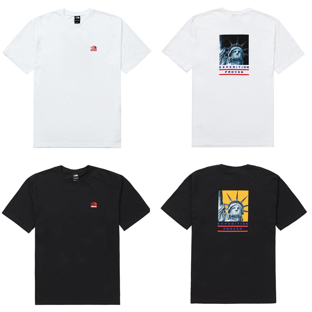 SUPREME X THE NORTH FACE STATUE OF LIBERTY TEE-FW19KN1