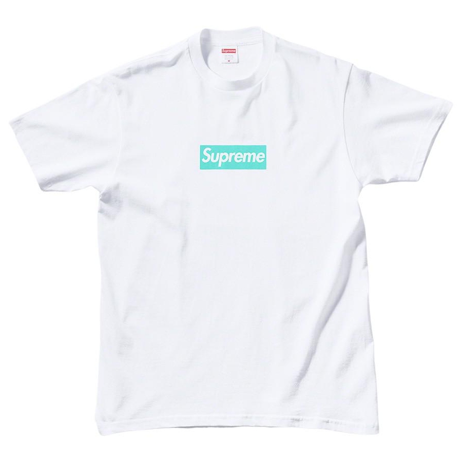 【瑕疵商品】-(B9)SUPREME TIFFANY & CO BOX LOGO T 白-FW21T37