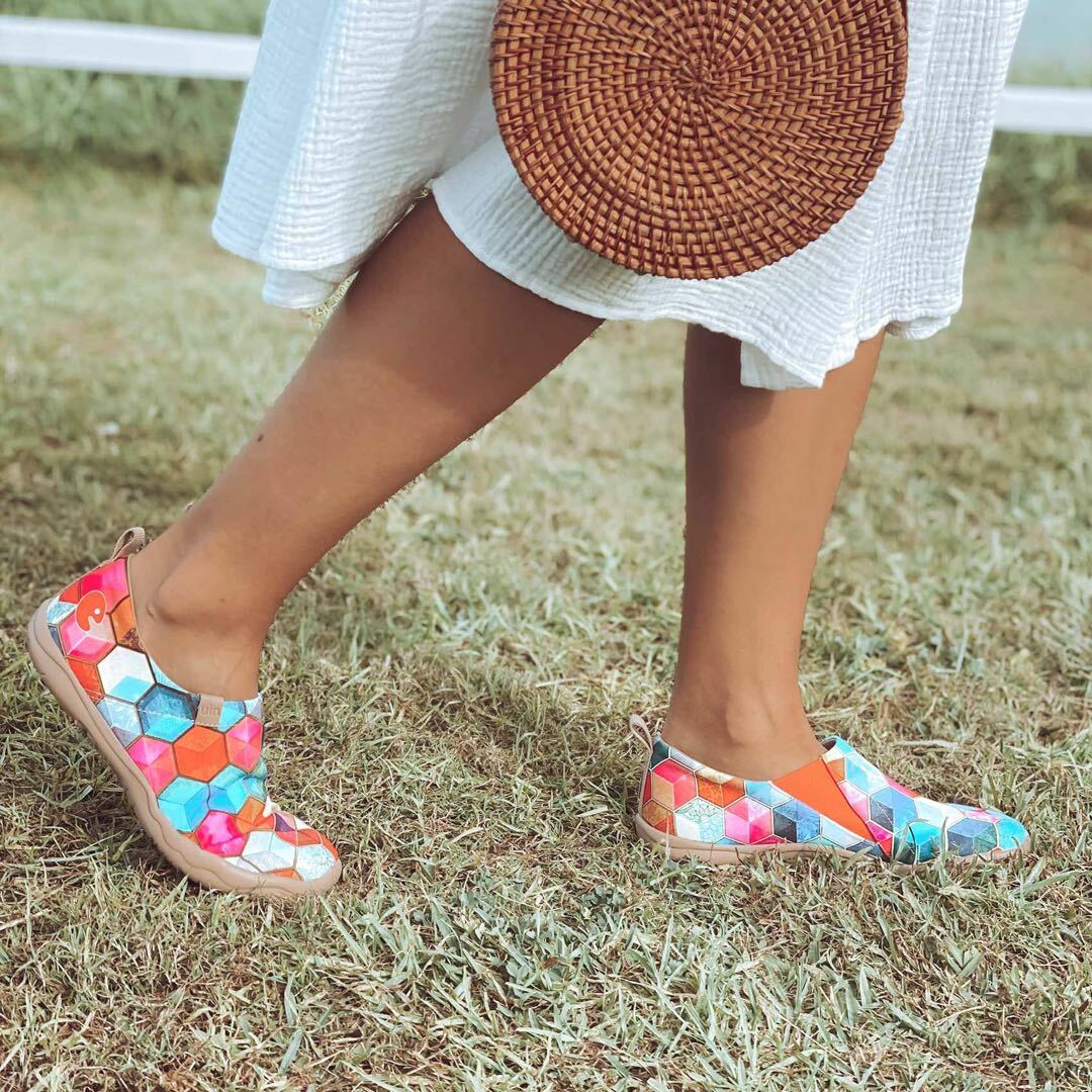 【 Uin 】西班牙原創設計 | 彩瓷 彩繪鞋 休閒鞋 女鞋 懶人鞋