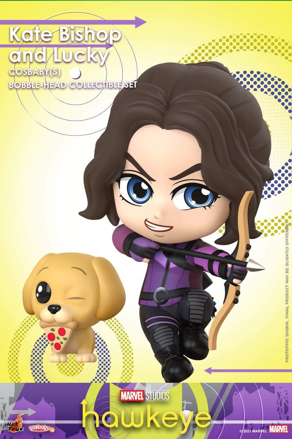 Hot Toys Cosbaby Hawkeye Kate Bishop サイン Hot Toys Hawkeye - Kate Bishop and Lucky