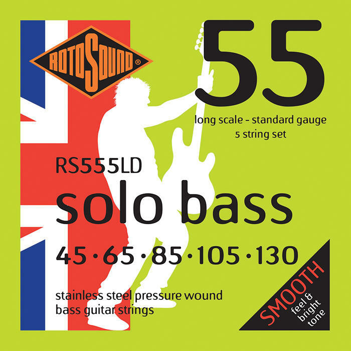英國ROTOSOUND RS555LD (45-130) 五弦 電貝斯弦 不銹鋼 旋弦公司貨