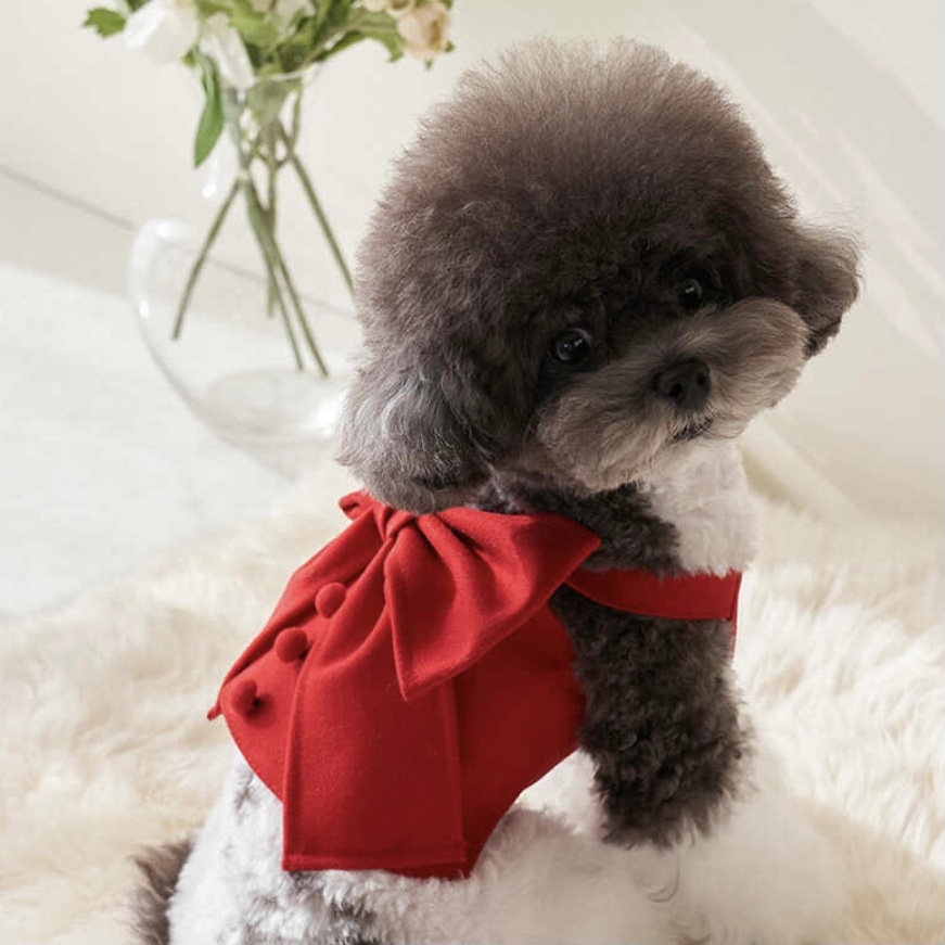 Merry Ribbon 蝴蝶絲帶短版-背心-紅-It’s sunny outside