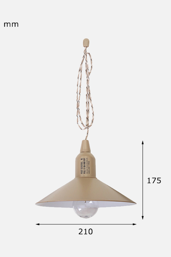 Post General - 便攜型戶外露營LED掛燈 (砂棕)