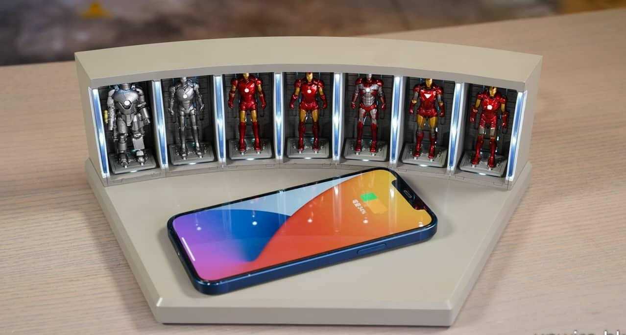 Iron Man鋼鐵人格納庫Hall of armor發光無線充電板