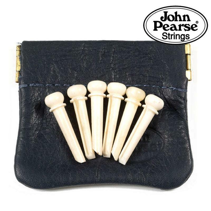 全新 John Pearse JPOP-PIN-BA 駱駝骨 弦釘 (附皮質收藏袋)