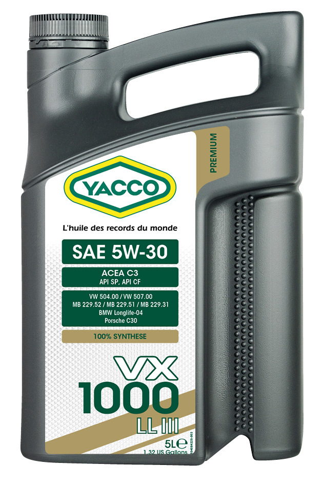 YACCO 百搭天王 至尊型 VX 1000LL III - SAE 5W-30, 5L