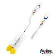 Puku 藍色企鵝 旋轉奶瓶刷