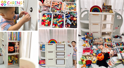 【Caring】多功能兒童收納櫃🐘
