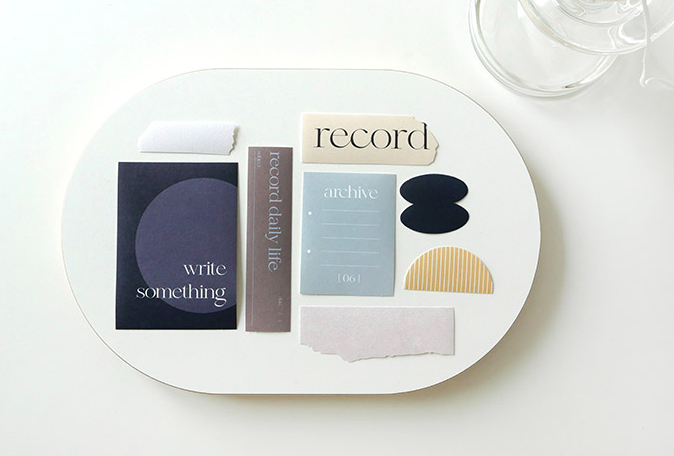 韓國Suatelier 拼貼素材貼紙包  #1571