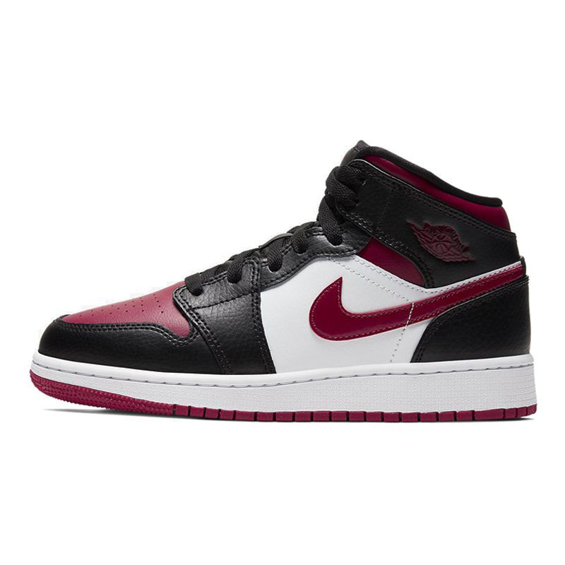 -(D7b)-AIR JORDAN 1 MID (GS) "BRED TOE" 黑紅頭-554725 066