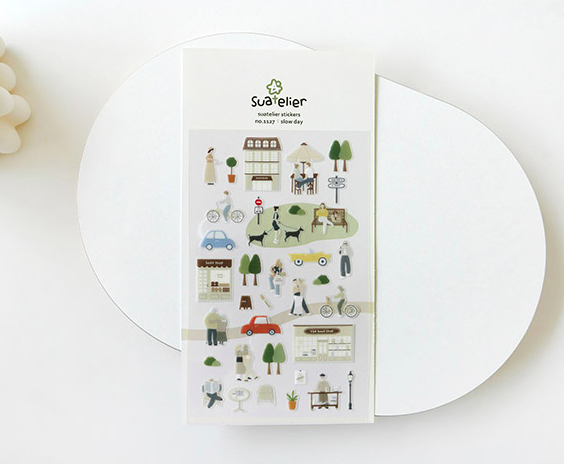 韓國Suatelier 手帳貼紙 慢活#1127