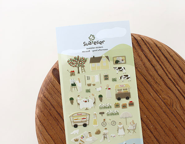 韓國Suatelier 手帳貼紙 下午時光#1128
