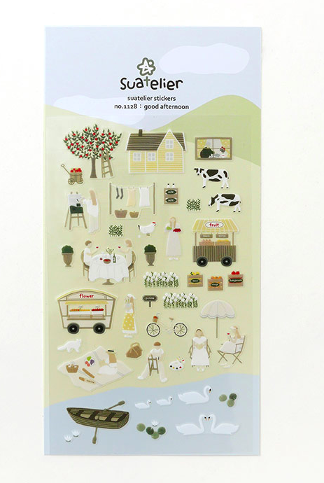 韓國Suatelier 手帳貼紙 下午時光#1128