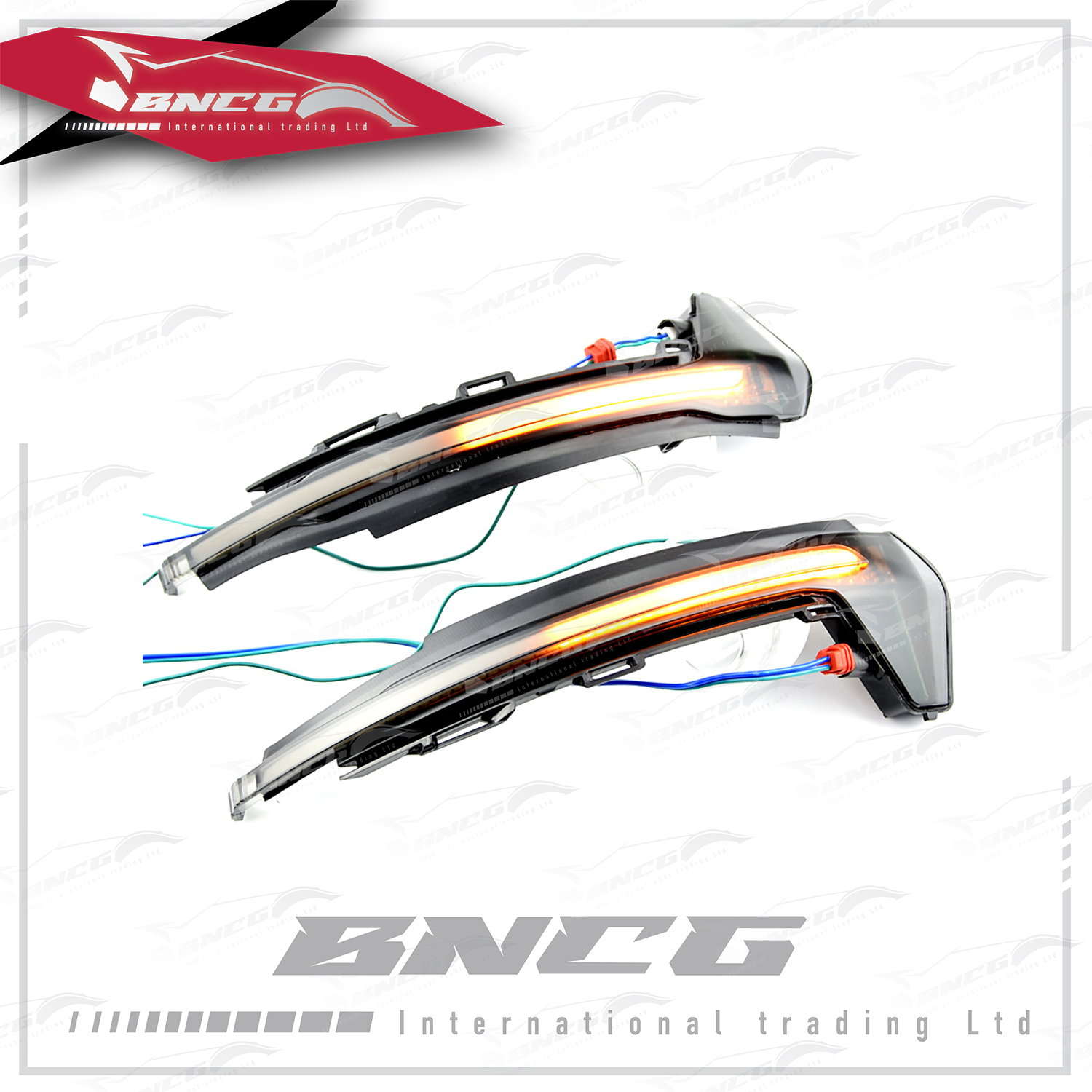 奧迪 Audi A1 2011-2018年式 改裝 外觀件 燈飾 後照鏡 燻黑燈殼 跑馬燈 流水燈 方向燈【一對裝】