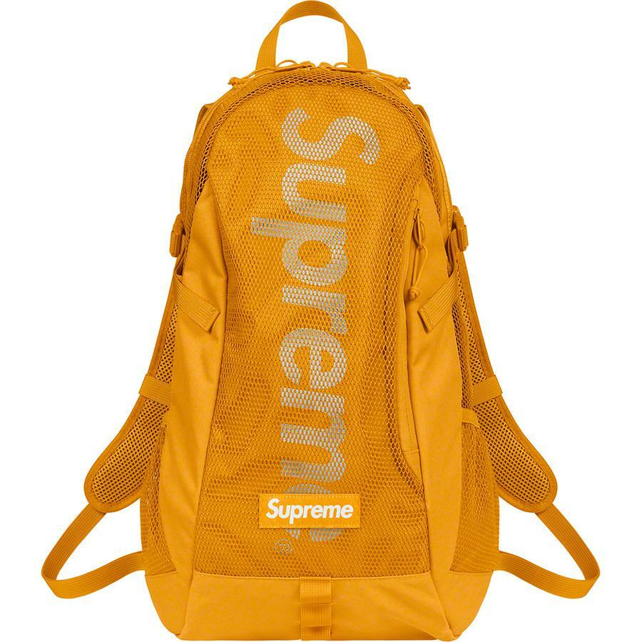 Supreme gold backpack new arrivals