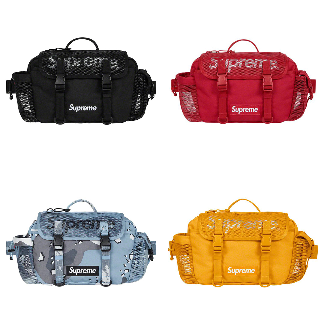 Supreme waist best sale bag ss20 size