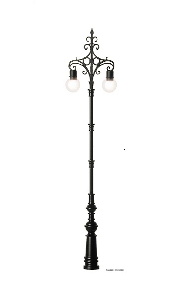 Viessmann 6395 HO規 Lamp Brandenburger Tor 布蘭登堡門風格的雙路燈