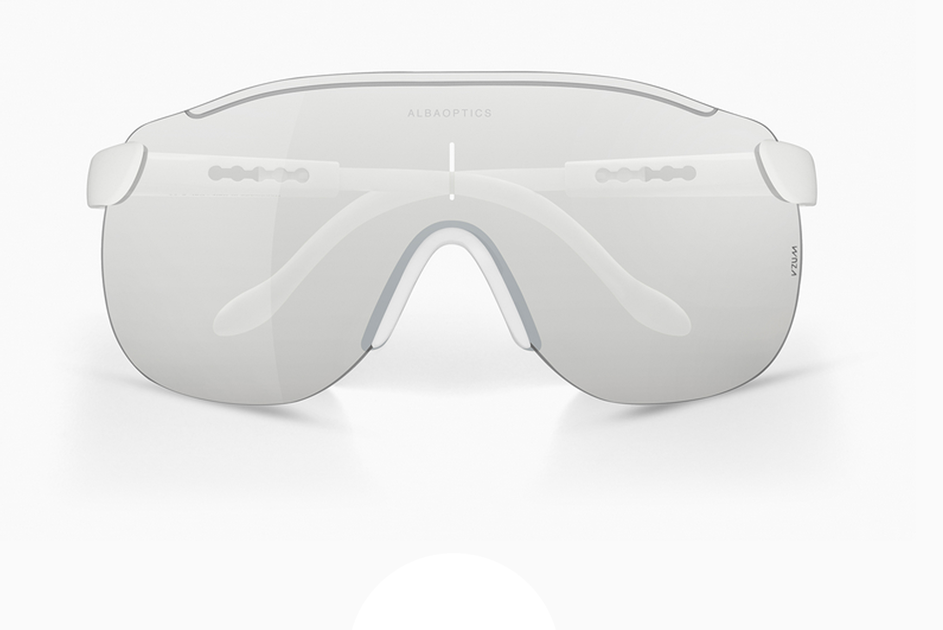 ALBA OPTICS STRATOS SUNGLASS - WHITE VZUM F LENS BETTLE ALBA OPTICS STRATOS SUNGLASS - WHITE VZUM F LENS BETTLE